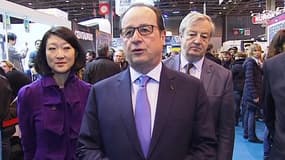François Hollande, au Salon du livre, le 21 mars.