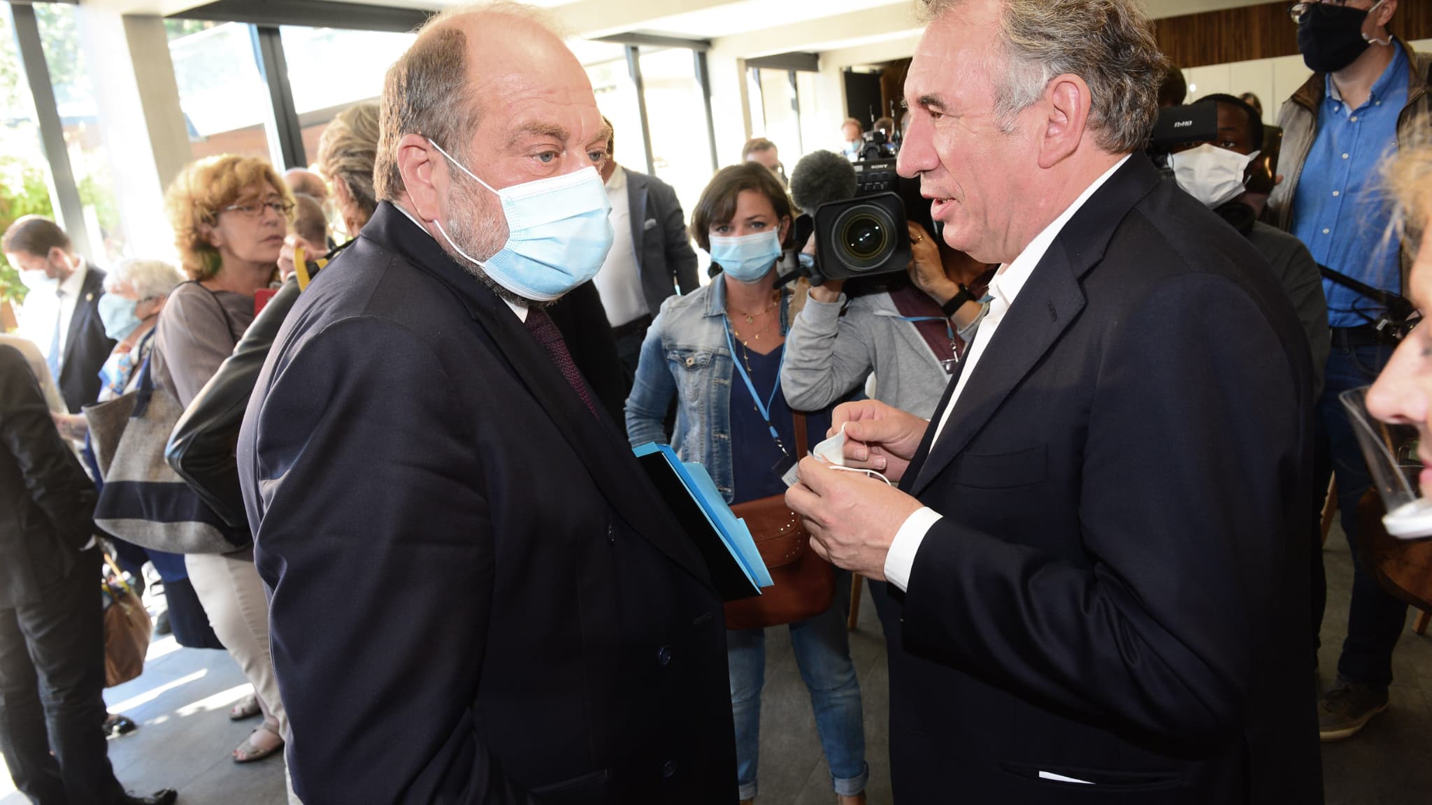 Eric Dupond-Moretti et François Bayrou, le 8 septembre. 