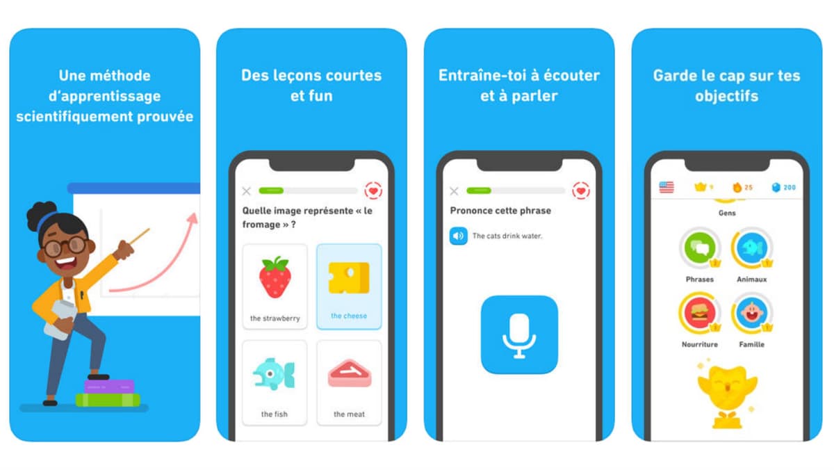 Quatre applications pour apprendre les langues étrangères aux enfants