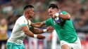 Duel entre Hugo Keenan et Jesse Kriel lors du choc Afrique du Sud-Irlande