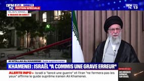 Ayatollah Khamenei (guide suprême iranien): "Le régime sioniste a commis une grave erreur, les conséquences le mèneront à sa perte"