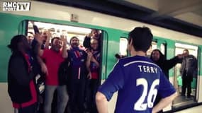 Les supporters de Chelsea parodiés dans le métro parisien
