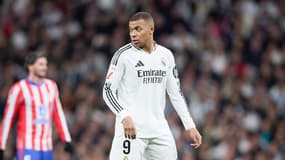 Kylian Mbappé lors du match Real Madrid-Atlético (1-1, Liga), le 8 février 2025