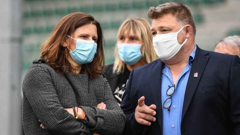 Didier Retière aux côtés de la ministre Roxana Maracineanu