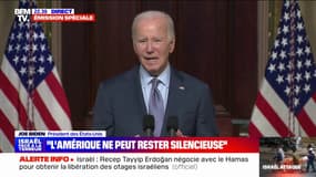 Joe Biden annonce envoyer une aide militaire supplémentaire en Israël avec "des munitions, une flotte en Méditerranée et des avions de combat"