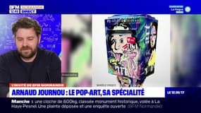 Caen: les débuts du pop artiste Arnaud Journou