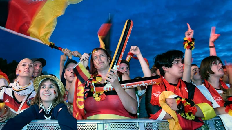 Les supporters allemands pendant l'Euro 2016, à Marseille