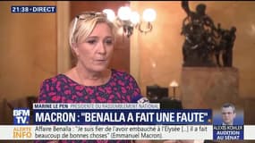 "On attendait une réaction formelle du chef de l'Etat", regrette Marine Le Pen