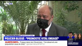 "On ne peut pas exploiter ces drames à des fins purement politiciennes": Éric Dupond-Moretti réagit à l'agression du policier dans la Loire