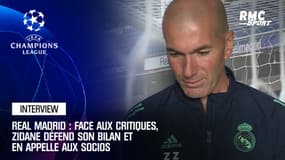 Real Madrid : Face aux critiques, Zidane défend son bilan et en appelle aux socios