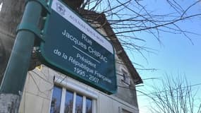 La rue Jacques Chirac à Aulnay-sous-Bois.