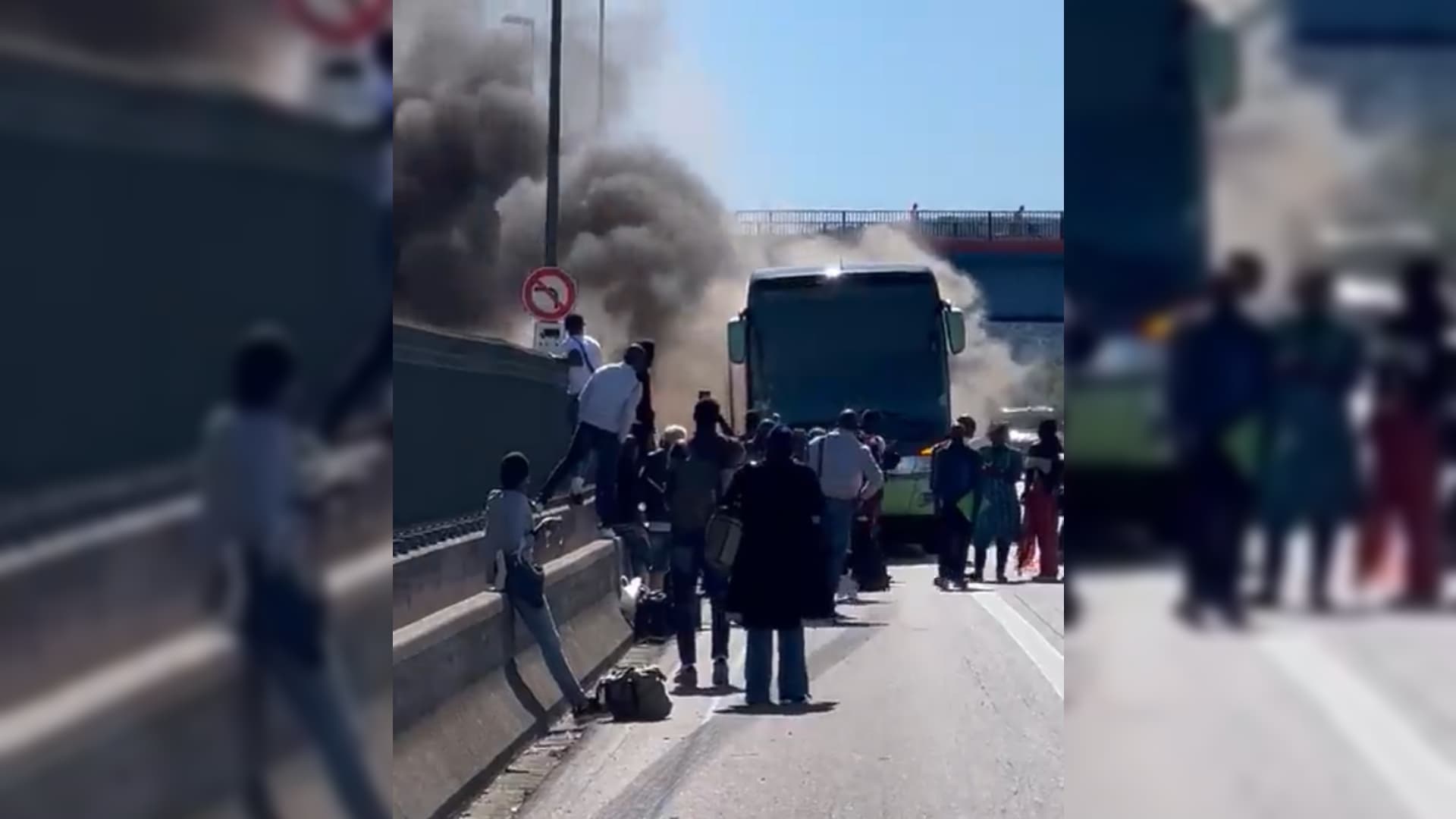 A Lyon-Dakar flight diverted to Marseille, passengers transferred to a bus which then caught fire