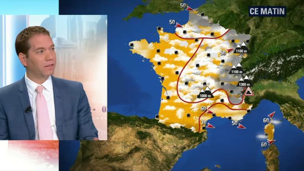 Le temps jeudi matin. Le temps jeudi matin.