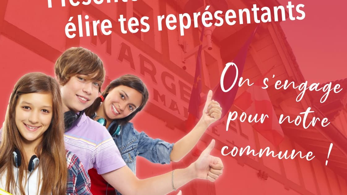 Affiche du conseil municipal des jeunes de Margencel utilisée pour le brevet d'EMC 2023