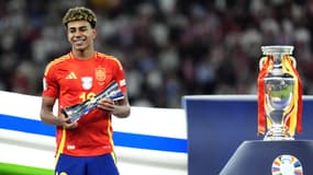 Lamine Yamal lors de la finale de l'Euro, le 14 juillet 2024.