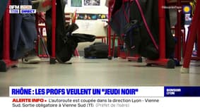 Rhône: en grève, les enseignants appellent à "un jeudi noir"