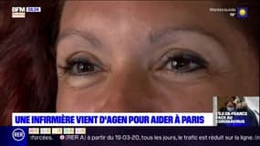 Une infirmière venu d'Agen pour aider à Paris