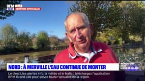 Inondations dans le Nord: à Merville, l'eau continue de monter