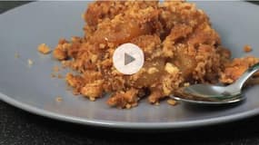 Crumble pomme petit Lu : ingrédients, préparation et cuisson (Vidéo)