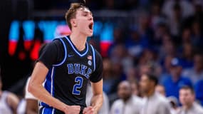 Cooper Flagg lors d'un match NCAA entre Duke et Kentucky - le 12/11/2024