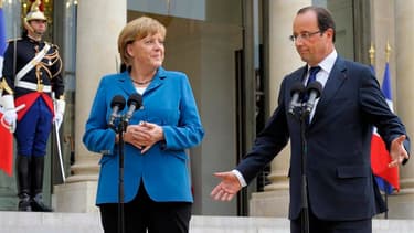 François Hollande et Angela Merkel
