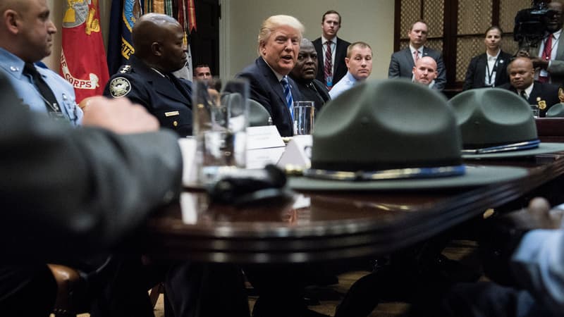 Donald Trump à la Maison Blanche, le 13 avril 2017.