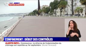  Confinement : la Promenade des Anglais à Nice vidée de ses passants 