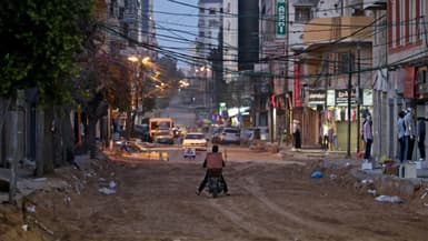 Une rue dans la ville de Gaza, le 19 avril 2022