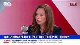 Taxe Zucman: "Taxer les ultra-riches, ça ne va pas les appauvrir. En revanche, ça va nous ruiner", estime Sarah Knafo, députée européenne Reconquête