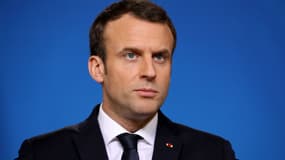 Emmanuel Macron à Bruxelles, le 23 février 2018