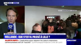 François Hollande à Lille: "on ne s'attendait pas à ce qu'on doive annuler la conférence", Jean-Philippe Dérosier