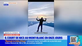 L'histoire du jour : il court de Nice au Mont-Blanc en 11 jours