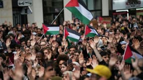 Manifestation contre les bombardements israéliens sur la bande de Gaza, le 29 mai 2024 à Paris. Image d'illustration