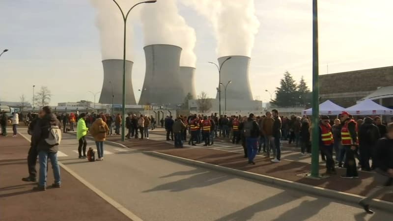 Retraites: l'accès à la centrale nucléaire du Bugey bloqué