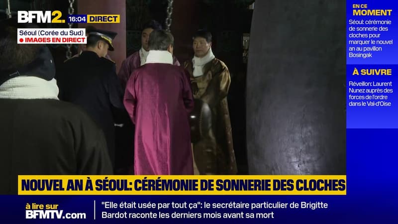 La Corée du Sud est passée en 2026 avec une cérémonie de sonnerie des cloches au palais Bosingak