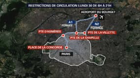 Les conditions de circulation lundi de 6h à 21h en Île-de-France.