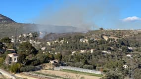 Un incendie s'est déclaré samedi 1er avril 2023 sur la route d'Aspremont à Nice. (Illustration)