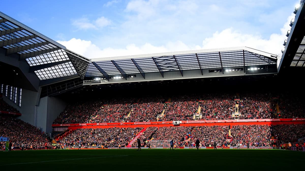 Le Stade d'Anfield, ici le 10 février 2024, sera à plein à ras bord pour accueillir le PSG ce mardi soir