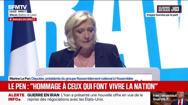 Marine Le Pen: "Le cadre le plus protecteur pour les Français est la nation, et parce que nous sommes les meilleurs défenseurs de la nation, nous sommes les meilleurs défenseurs de leurs droits"