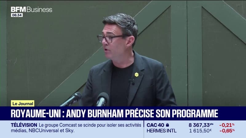 Royaume-Uni : Andy Burnham précise son programme