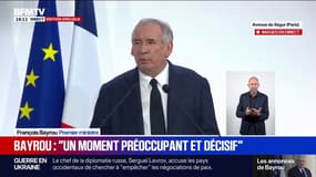 Discours de rentrée: "L'Europe est trop souvent divisée", affirme le Premier ministre, François Bayrou
