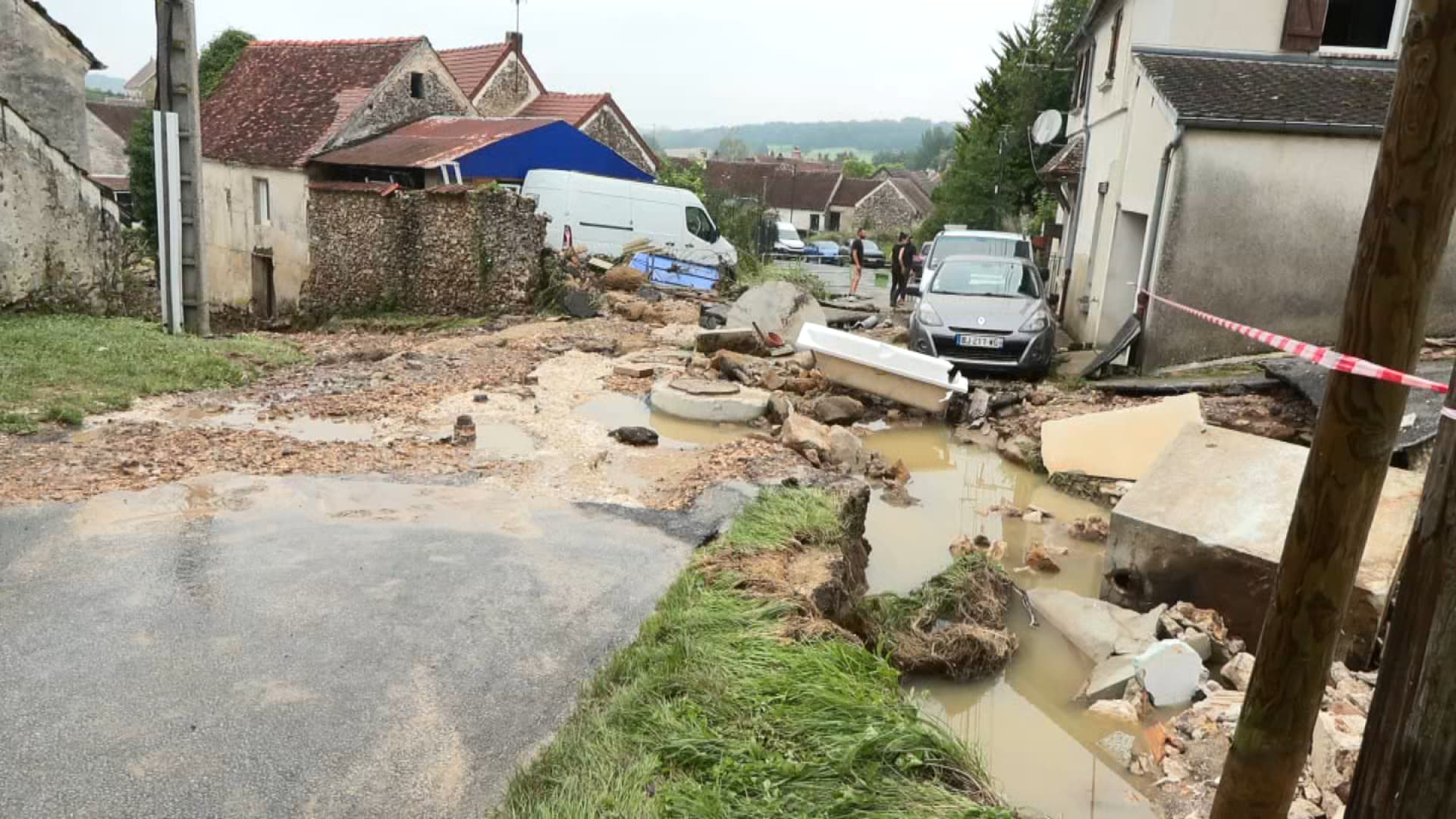 La commune de Sablonnières a été particulièrement touchée par les orages dans la nuit du jeudi 1er au vendredi 2 août.