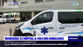 Manosque: un homme transporté à l'hôpital, a volé une ambulance