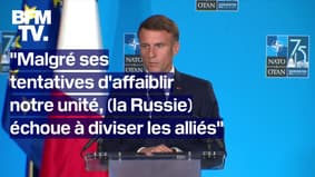 OTAN: La conférence de presse d'Emmanuel Macron à Washington en intégralité