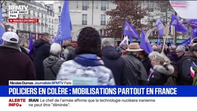 À Paris, la manifestation des policiers pour exprimer leur colère a débuté place de la Bastille