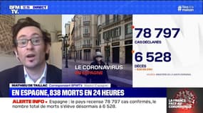 Coronavirus en Espagne: 838 personnes sont mortes en 24 heures