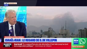 Israël-Iran: "il faut aller jusqu'au bout de la négociation politique", assure Dominique de Villepin