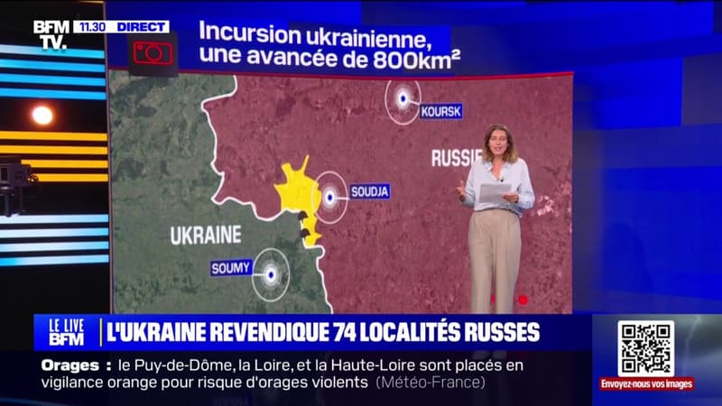 LES ÉCLAIREURS - Incursion ukrainienne en Russie: Kiev revendique 74 localités russes