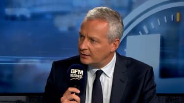 Bruno Le Maire juste avant son intervention devant le patronat