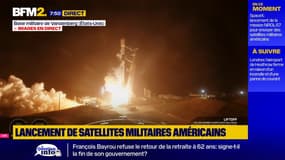 Décollage de la fusée Falcon 9 de SpaceX pour envoyer des satellites militaires américains